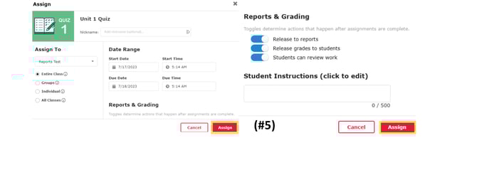 Updated How to Assign a Digital Quiz or Lesson 5