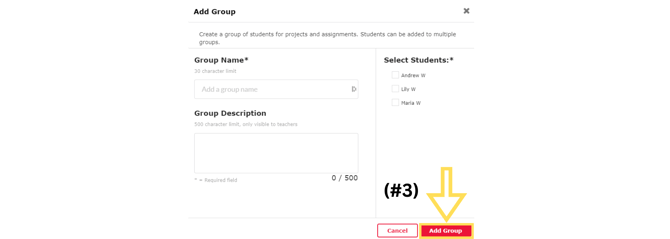 Create Student Groups 3