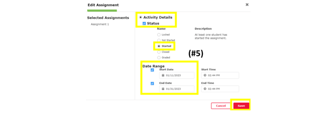 How to Edit Assignment Dates 3