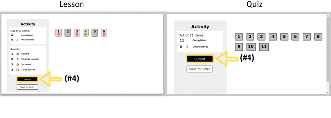 How Student Access and Take a Quiz or Lesson 4