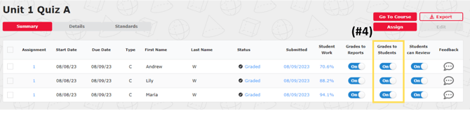 Release Grades to Students 4